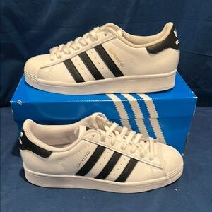 Adidas- Superstar, white black, 7 men QS